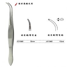 金鐘眼科鑷  JD1080 10cm 彎有鉤 WD
