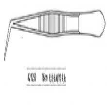 金鐘牙用鑷K21250 16cm 無(wú)定位銷 彎尖頭