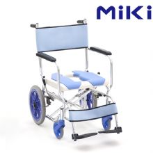 MIKI三貴手動(dòng)輪椅車CS-2  老人帶坐便器輪椅、洗澡椅 航太鋁車架