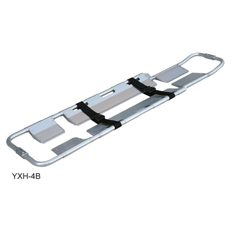  鋁合金鏟式擔架YXH-4B 采用分離型剛性結構，轉送骨折及重傷病員