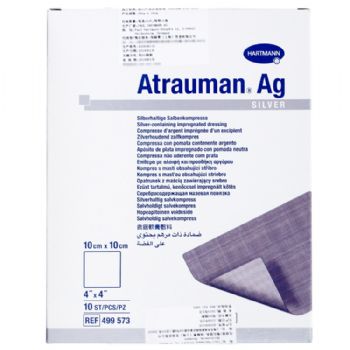 德國保赫曼德濕銀含銀傷口敷料Atrauman AG st 10x10cm 4995733   