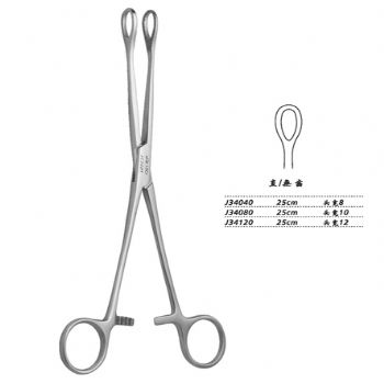 金鐘海綿鉗J34080 25cm 直無(wú)齒 頭寬 10