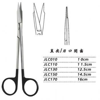 金鐘精細(xì)手術(shù)剪JLC150 14.5cm 直尖 刃口開齒（解剖）