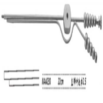 金鐘吸引管NAA230 22cm 直 φ2.5 帶沖洗