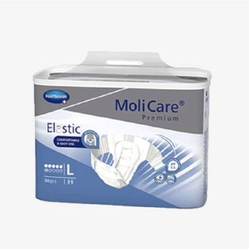 保赫曼妙力金裝彈性搭扣式尿褲（日用型）大號MoliCare Pr. Elastic 6D L P30  30片/包 3包/箱