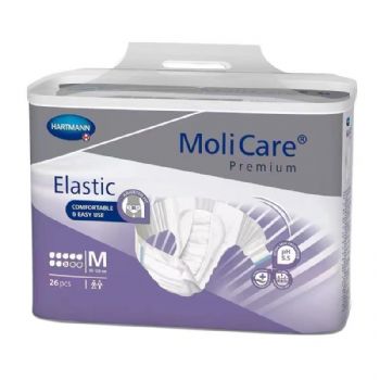 保赫曼妙力金裝彈性搭扣式尿褲（夜用型）中號(hào)MoliCare Pr. Elastic 8D M P26 30片/包 3包/箱