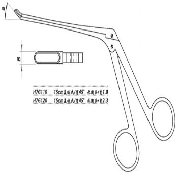 金鐘鼻咬切鉗H7G110 15cm 蓋板式 上彎45° 長圓頭 寬1.8