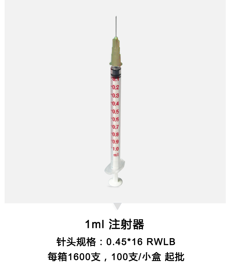 棱牌（米沙瓦） 一次性使用無菌注射器 2ml 紙塑包裝  0.6*32TWLB   深藍(lán)