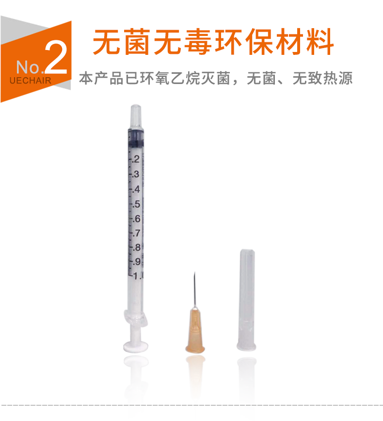 碧迪（BD）一次性使用無菌注射器 1ml（帶針）