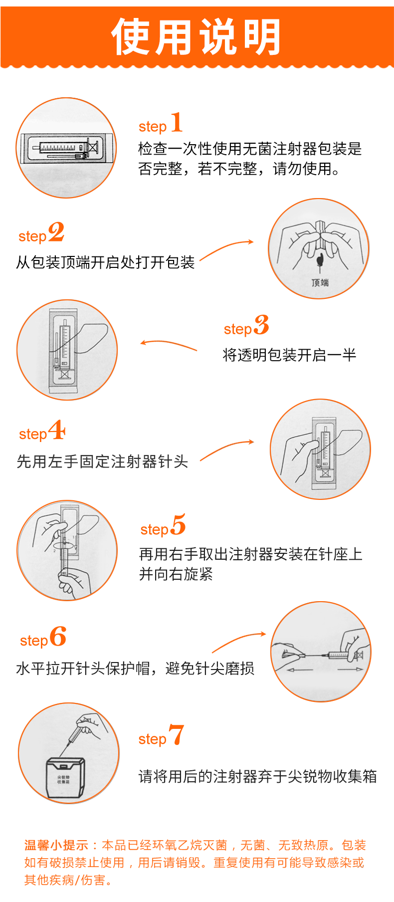 碧迪（BD）一次性使用10ML無(wú)菌注射器（帶針）