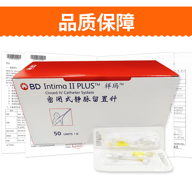 碧迪BD 密閉式靜脈留置針 24GY型